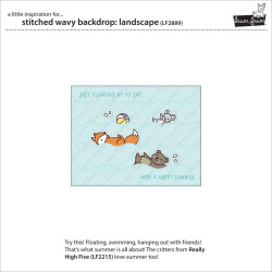 LAWN FAWN Stitched Wavy Backdrop: Landscape Cuts