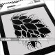 Carabelle Studio Stencil Art Template Leaves in the Wind
