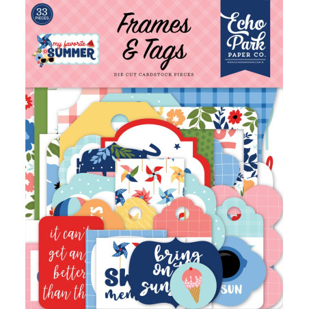 Echo Park My Favorite Summer Frames & Tags 33pz