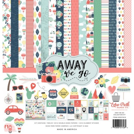 Echo Park Away We Go Collection Kit 30x30cm