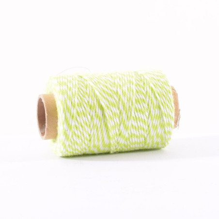 Bakers Twine Verde Chiaro-Bianco 45 m