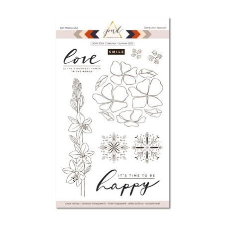 PaperNova Design Light Soul Happy Clear Stamp