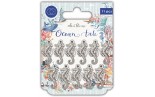 Craft Consortium Ocean Tale Metal Charms Seahorse