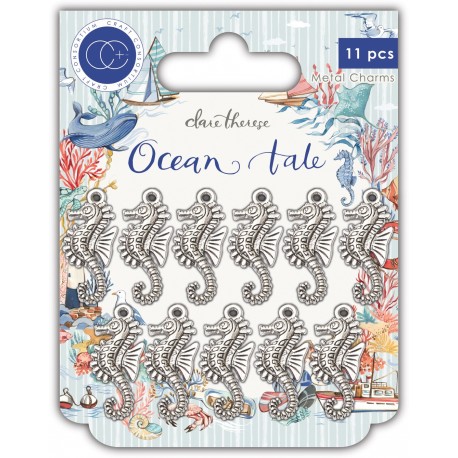 Craft Consortium Ocean Tale Metal Charms Seahorse