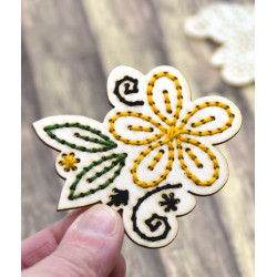 YupplaCraft I Ricamelli Legnetti - Bouquet Di Fiori