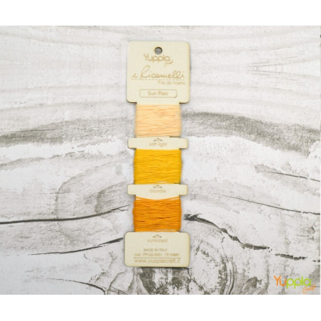 YupplaCraft I Ricamelli Fili Da Ricamo - Set "Sun Flair"