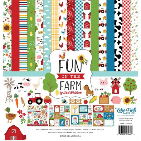 Echo Park Fun On The Farm Collection Kit 30x30cm