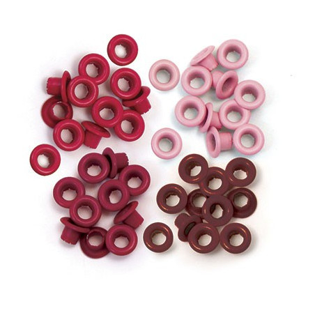 60 Standard Eyelets Aluminum Red We R Memory Keepers