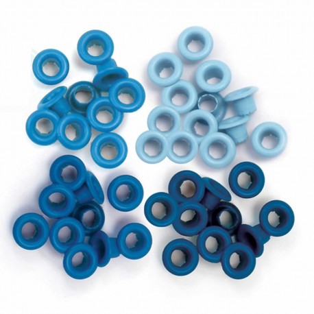 60 Blue Standard Size Eyelets We R Memory Keepers