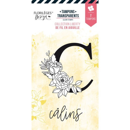 Florileges Clear Stamp Lettre C Fleurie