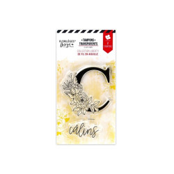 Florileges Clear Stamp Lettre C Fleurie