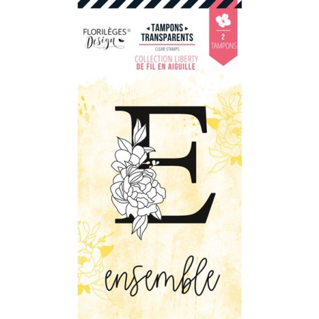 Florileges Clear Stamp Lettre E Fleurie