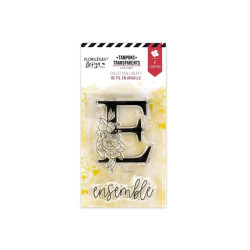 Florileges Clear Stamp Lettre E Fleurie