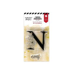 Florileges Clear Stamp Lettre N Fleurie