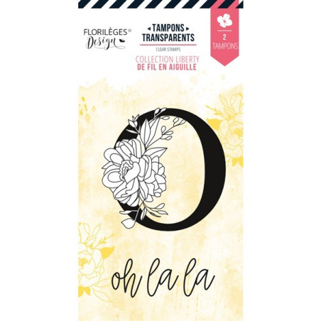 Florileges Clear Stamp Lettre O Fleurie