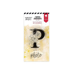Florileges Clear Stamp Lettre P Fleurie