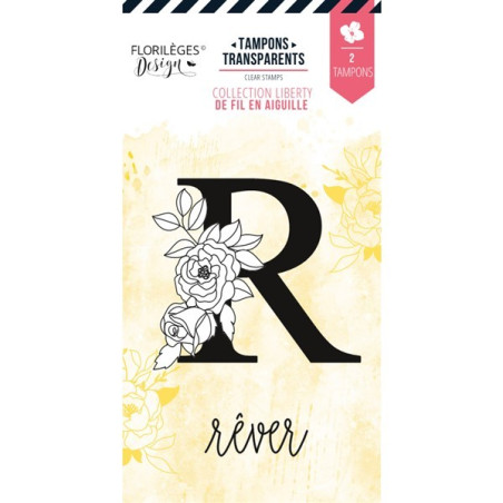 Florileges Clear Stamp Lettre R Fleurie