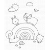 My Favorite Things Rainbow Critters Clear Stamps