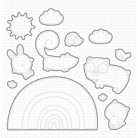 My Favorite Things Rainbow Critters Die-namics