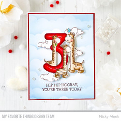 My Favorite Things Number Fun 3 Clear Stamps