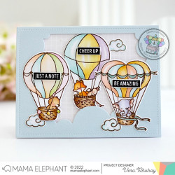 Mama Elephant HOT AIR BALLOON Clear Stamp