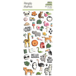 Simple Stories  Into the Wild Puffy Stickers