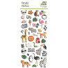Simple Stories  Into the Wild Puffy Stickers