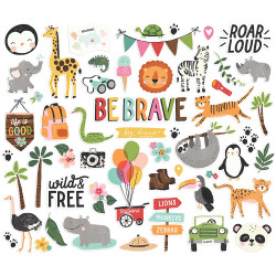 Simple Stories Into the Wild Bits & Pieces 53pz