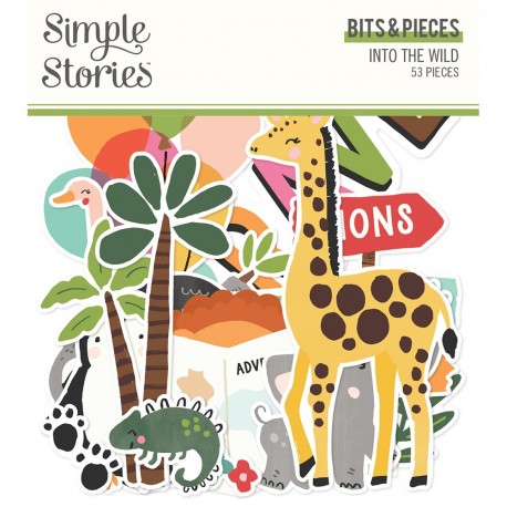 Simple Stories Into the Wild Bits & Pieces 53pz