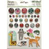 Simple Stories Into the Wild Decorative Brads 33pz