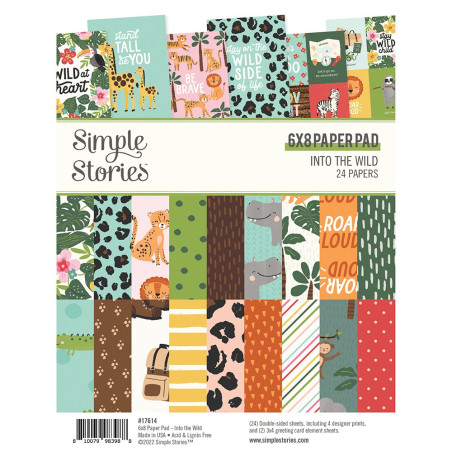 Simple Stories Into the Wild Paper Pad 15x20cm