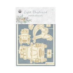 Piatek13 Light Chipboard Embellishments CHRISTMAS CHARM 02