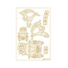 Piatek13 Light Chipboard Embellishments CHRISTMAS CHARM 02