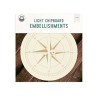 Piatek13 Light Chipboard Embellishments ALBUM BASE COMPASS 10