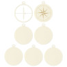 Piatek13 Light Chipboard Embellishments ALBUM BASE COMPASS 10