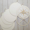 Piatek13 Light Chipboard Embellishments ALBUM BASE COMPASS 10