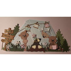 Marianne Design Craft Stencils Tent by Marleen