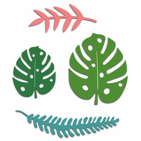 88369-CML-C Tropical Leaves