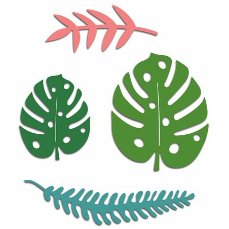 88369-CML-C Tropical Leaves