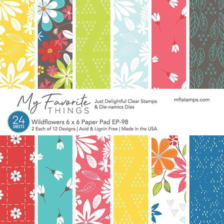 My Favorite Things Wildflowers Paper Pad 15x15cm