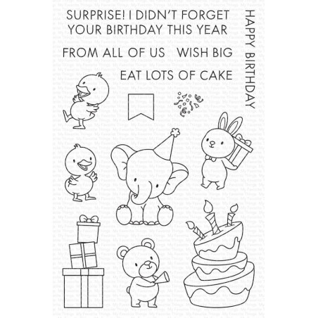 My Favorite Things Eat Lots of Cake Clear Stamps