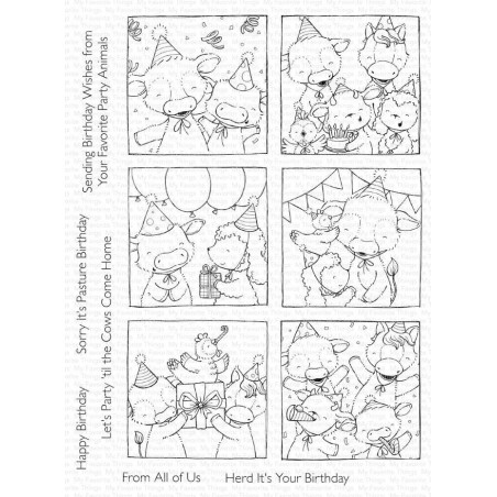 My Favorite Picture Happy Birthday Herd Clear Stamps