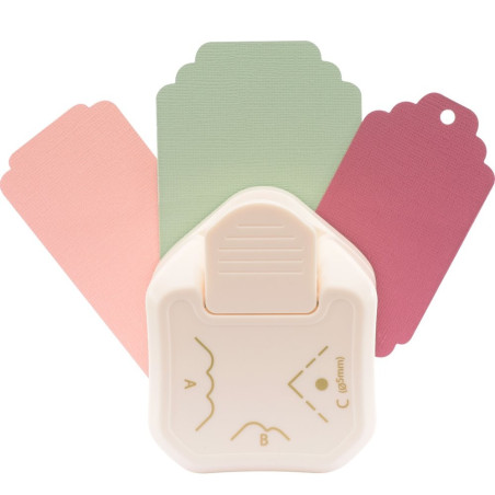 Vaessen Creative 3 in 1 Corner TAG Punch