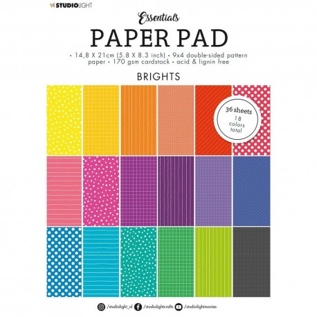 StudioLight Paper Pad Essentials Brights A5