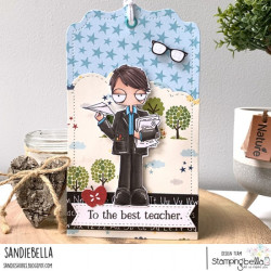 Stamping Bella ODDBALL BOY TEACHER Cling Stamp