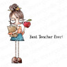 Stamping Bella ODDBALL GIRL TEACHER Cling Stamp