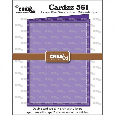 Crealies Cardzz no. 561 Double Card 10,5x14,5cm