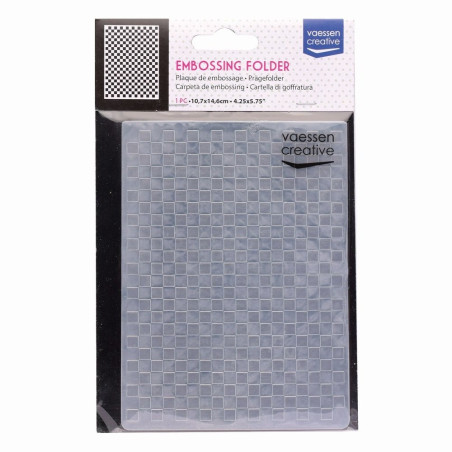 Vaessen Creative Embossing Folder Scacchi