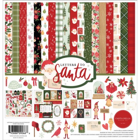 Carta Bella Letters To Santa Collection Kit 30x30cm