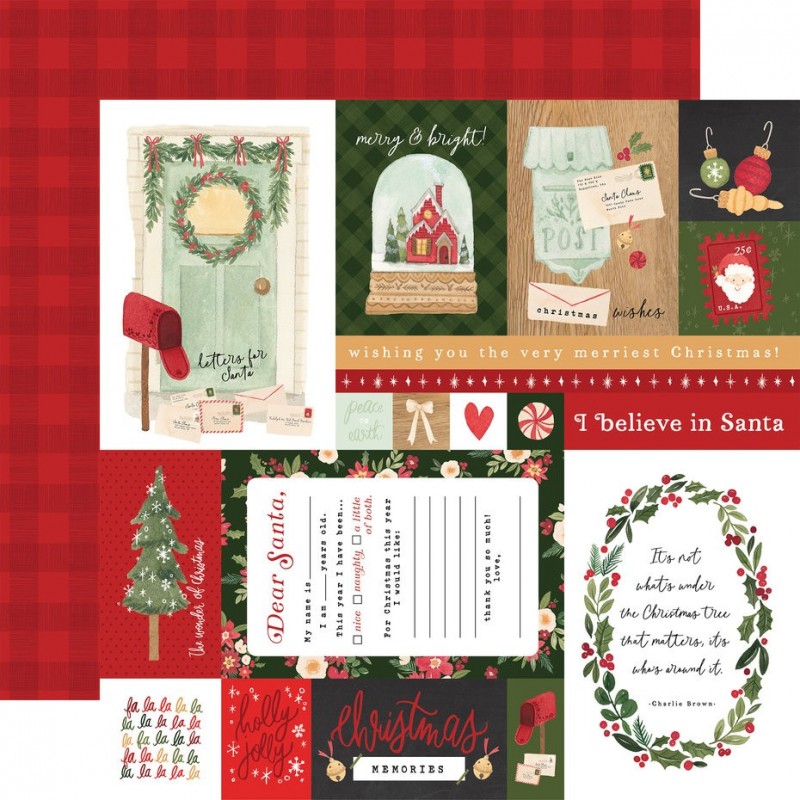 Carta Bella Letters To Santa Collection Kit 30x30cm